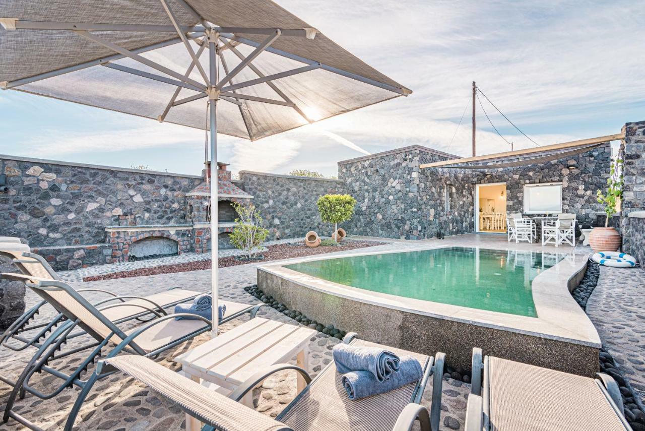 Klimata House - Private Jacuzzi Pool & Bbq Villa Vlychada Dış mekan fotoğraf